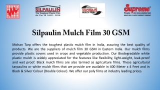 Silpaulin Mulch Film 30 GSM