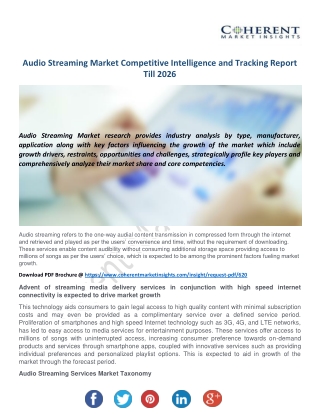 Audio Streaming Market