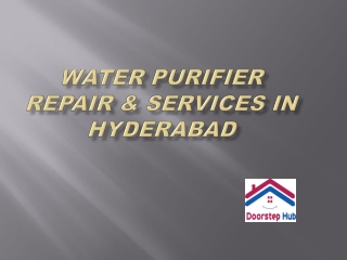 Water Purifier Repair-Get Instant Home Services-Book My Services