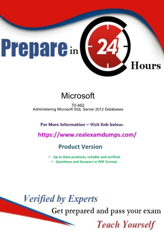 An Incredibly Easy Method to Pass Microsoft 70-462 | Realexamdumps.com