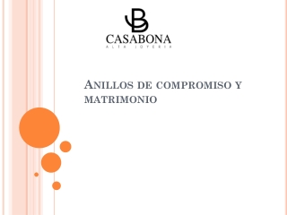 Anillos de compromiso y matrimonio