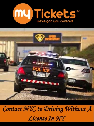 Contact Driving Without A License In NY