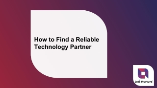 How to Find a Reliable Technology Partner