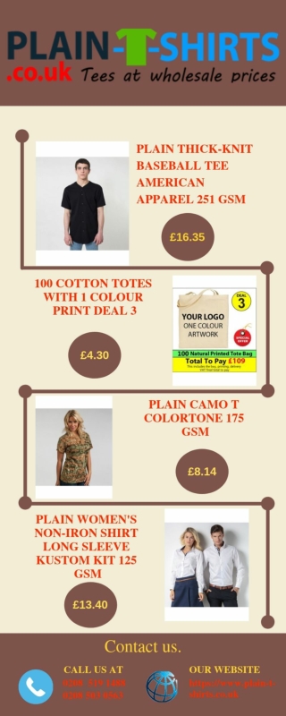 Cheap Price Plain T-Shirts in UK