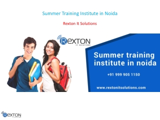 Summer Training Institute in Noida