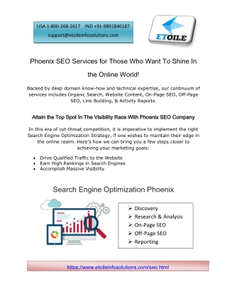 Seo Services In Phoenix Arizona