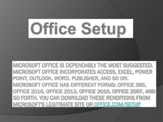 Office.com/setup – Office Antivirus Technical Support