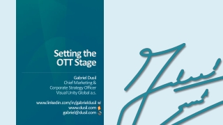 OTT & Multiscreen • Web Seminar • #1 • Setting the Stage for Over the Top Services