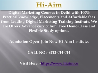 Digital Marketing course