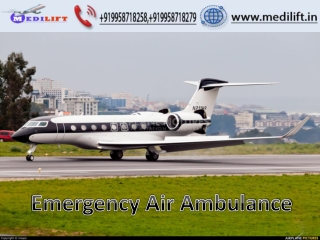 Life Savior Air Ambulance Service in Gorakhpur with Doctor