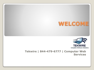 Tekwire | 844-479-6777 | Computer Web Services