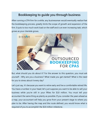 Bookkeeping to help you achieve that business goal
