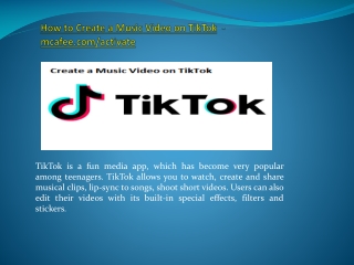 How to Create a Music Video on TikTok