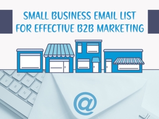 Small Business Email List For Effective B2B Marketing - eSalesData