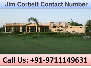 Jim Corbett Contact Number