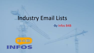 Industry Email Lists - Infos B4B