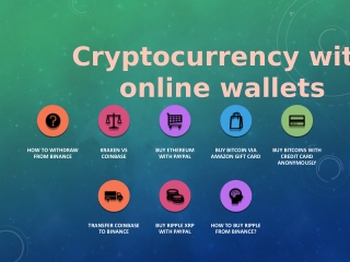 cryptocurrency with online wallets