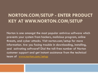 NORTON.COM/SETUP - NORTON TECHNICAL SUPPORT