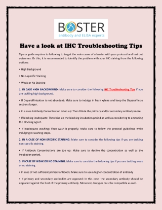 Have a look at IHC Troubleshooting Tips