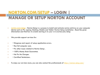 NORTON.COM/SETUP NORTON TECHNICAL SUPPORT