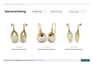 Diamond Earrings India