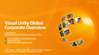 Visual Unity Global • Web Seminar • #4 • Corporate Overview