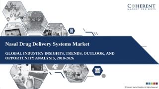 Nasal Drug Delivery Systems Market Stand Out As The Biggest Contributor To Global Growth 2018-2026