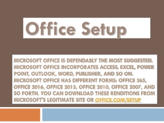 Office.com/setup – Office Technical Support