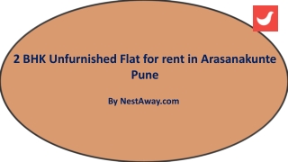 2 BHK Unfurnished Flat for rent in Arasanakunte Pune