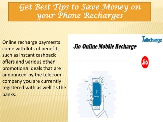 Get Best Tips to Save Money on your Phone Recharges