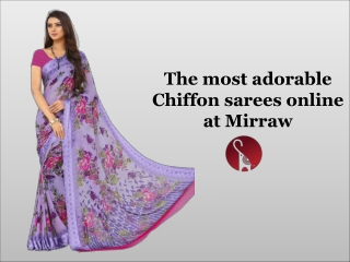 Latest Chiffon sarees collection 2019
