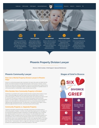 Phoenix community property lawyer