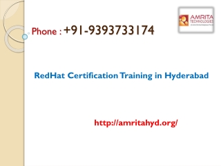 RedHat Certification Training in Hyderabad