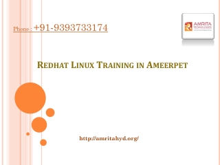 RedHat Linux Training in Ameerpet