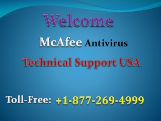 McAfee Technical Support USA 1-877-269-4999