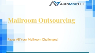 Mailroom Outsourcing - Automail