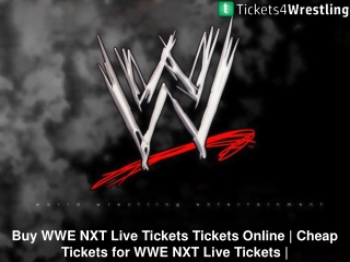 Buy Cheap WWE NXT Live Tickets