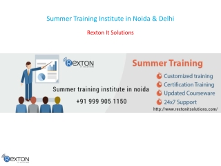 Summer Training Institute in Noida & Delhi