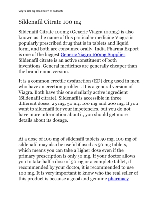 sildenafil 100 mg