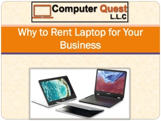 Why to Rent Laptop for Your Business