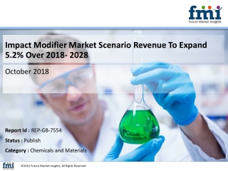 Impact Modifier Market Is Expected To Register a CAGR of 5.2% during 2018- 2028