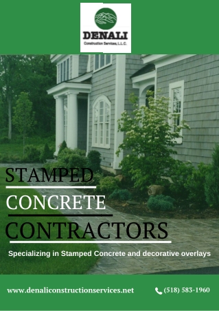 Stamped Concrete Contractors – Denali Construction