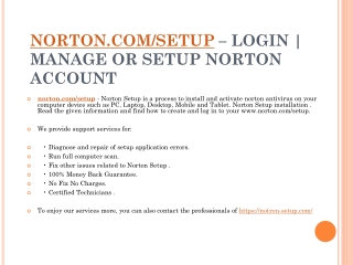 NORTON.COM/SETUP NORTON SETUP SUPPORT
