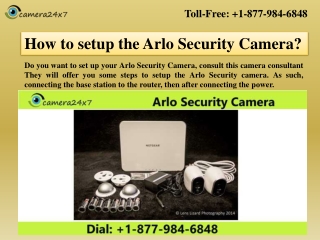 How to setup the Arlo Security Camera?