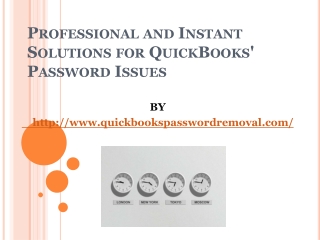 Professional and Instant Solutions for QuickBooks' Password Issues