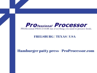 Best Hamburger patty press - ProProcessor.com