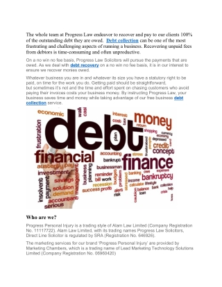 Debt Recovery Claims in the United Kingdom