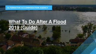 What to do after a flood 2019 (guide)