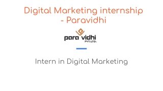 digital marketing internship near me