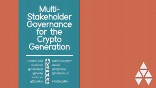 18.Apr.13 - Gdansk · Multi-Stakeholder Governance for the Crypto Generation (Gabriel Dusil, v6.8)